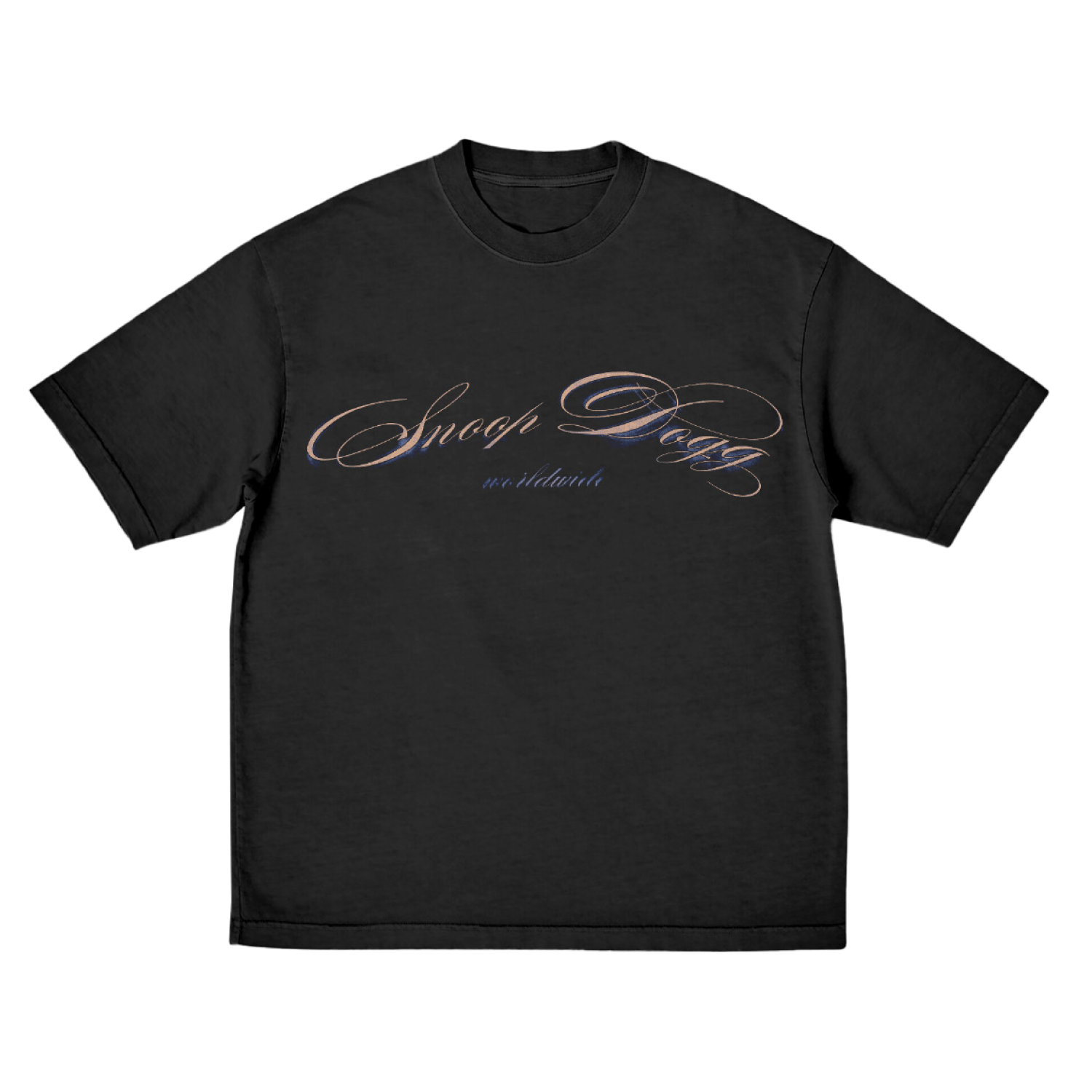 Snoop Script Tee - Black Front